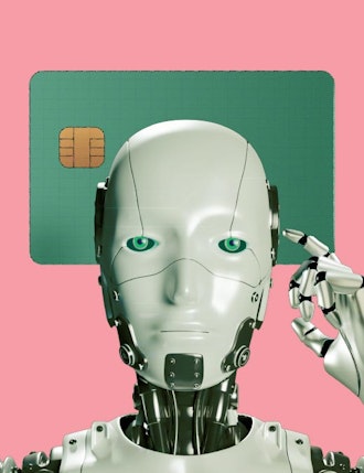 machine learning, robot, payment card
