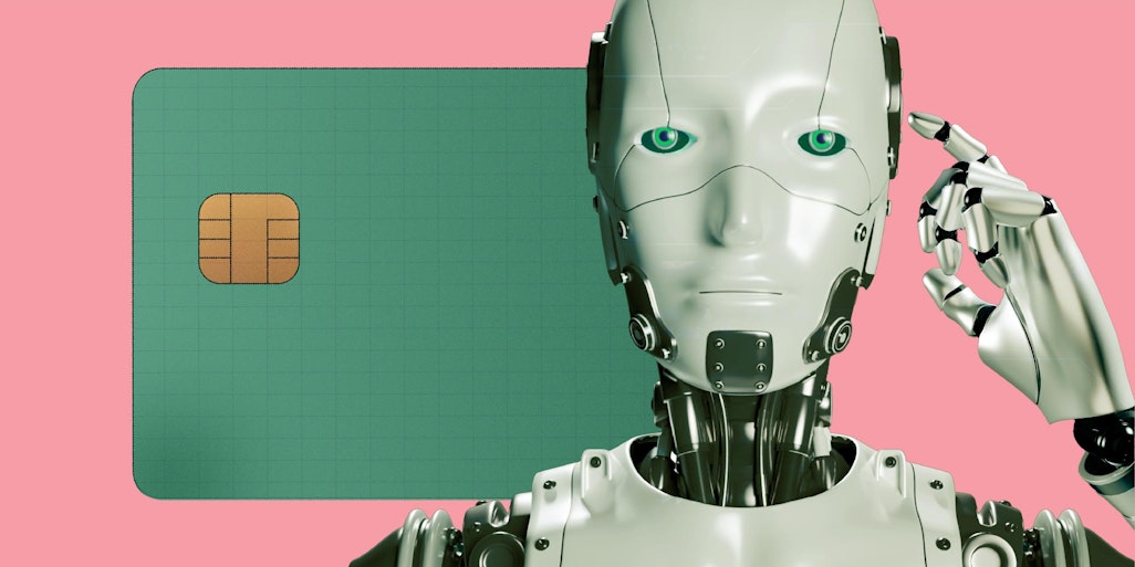 machine learning, robot, payment card