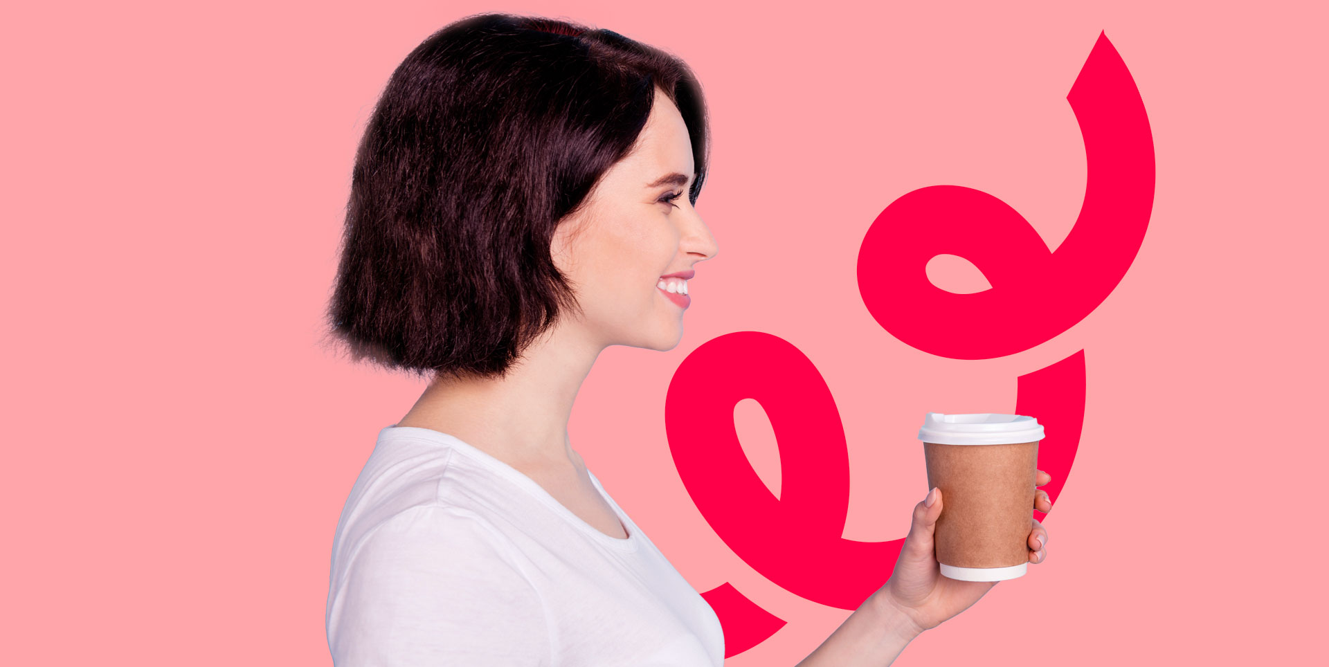 woman holding coffee cup