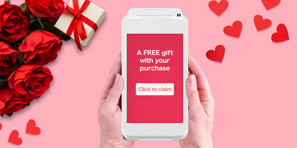 Payment device. Improving in-person payment experience for Valentine's day