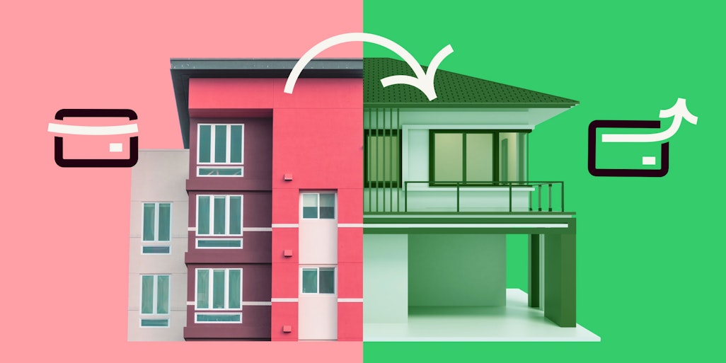 two different ways of living symbolising ever evolving payment solutions
