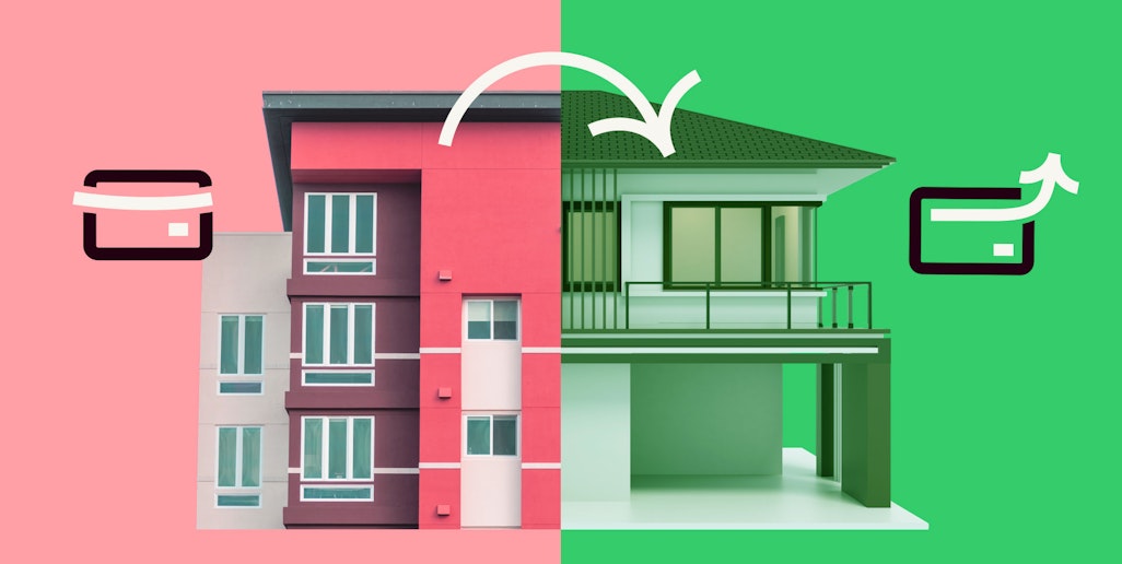 two different ways of living symbolising ever evolving payment solutions