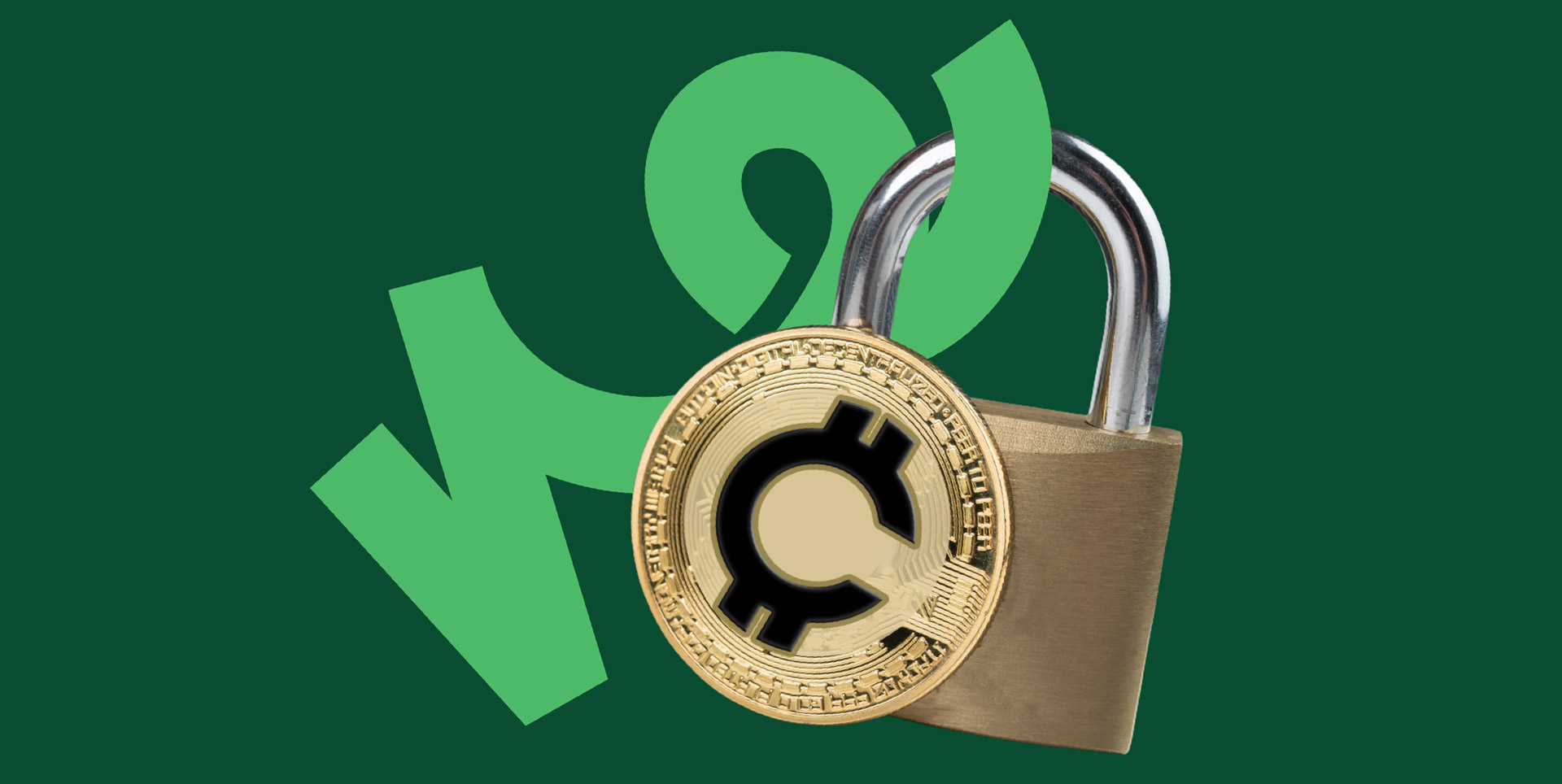 Crypto coin with padlock | Crypto and security