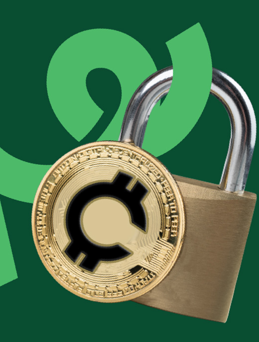 Crypto coin with padlock | Crypto and security