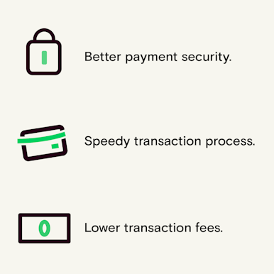 imagery showing the features of cryptocurrency