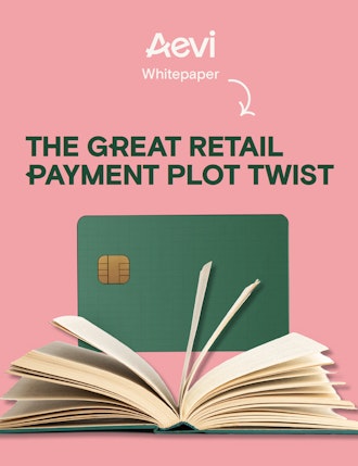 Cover of the new Aevi whitepaper: The great retail payment plot twist