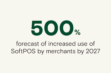 500% is the forecast of increased use of SoftPOS by merchants by 2027
