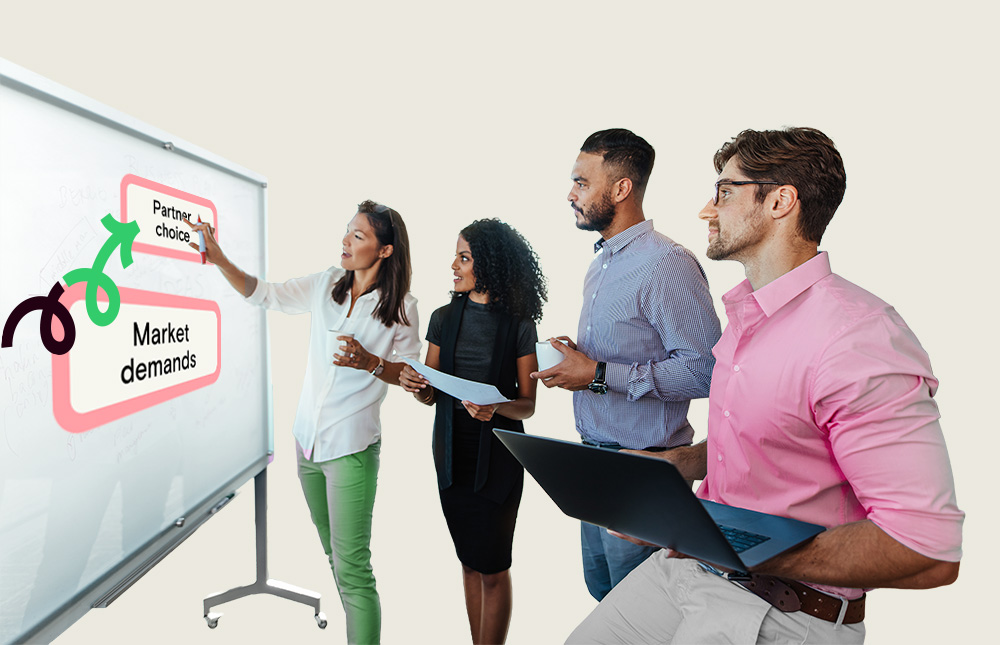 Team discussing Aevi as partner choice in future payment strategy