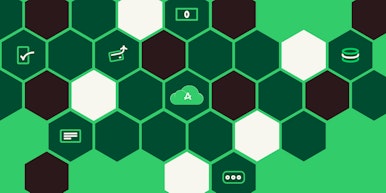 modular stacks shown as hexagons