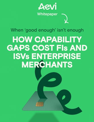 Whitepaper cover: How capability gaps cost FIs and ISVs enterprice merchants