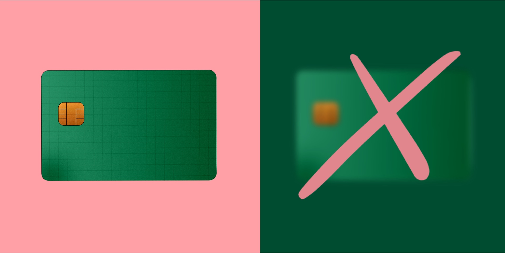 Card present versus card not present.
