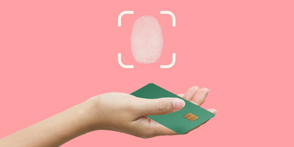 payment card and floating biometric finger print