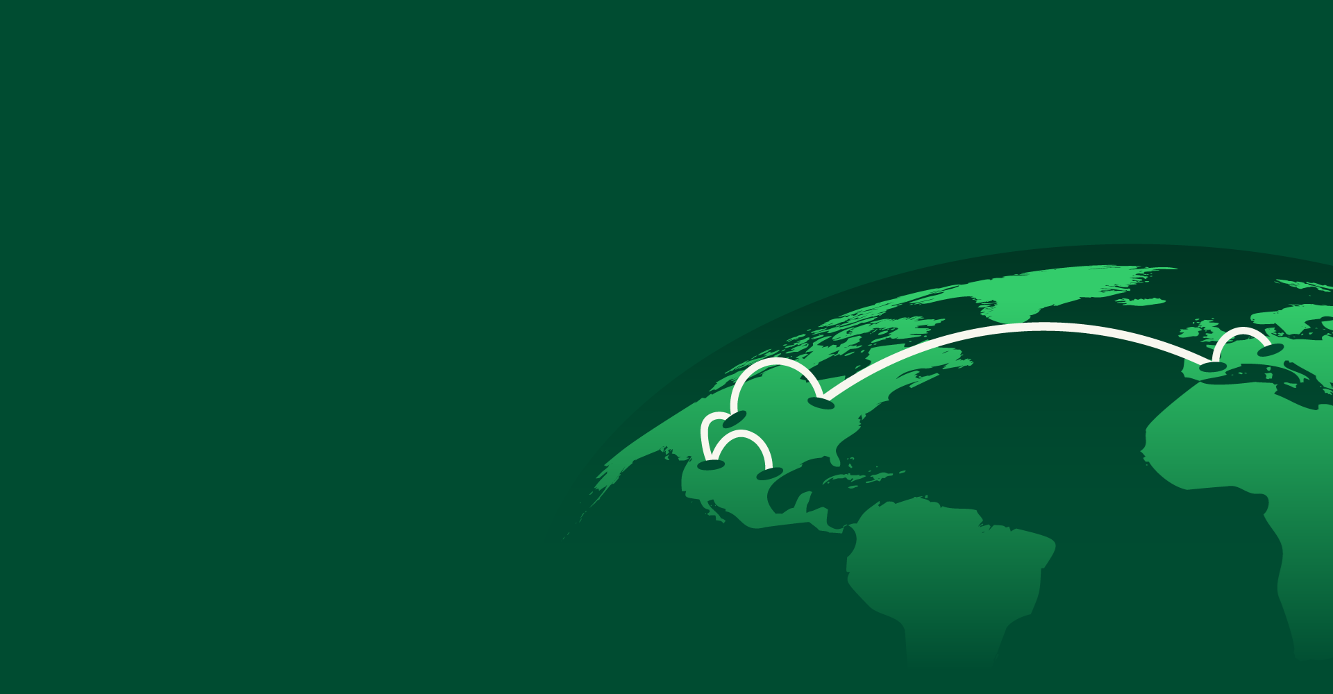 world map showing payment routing