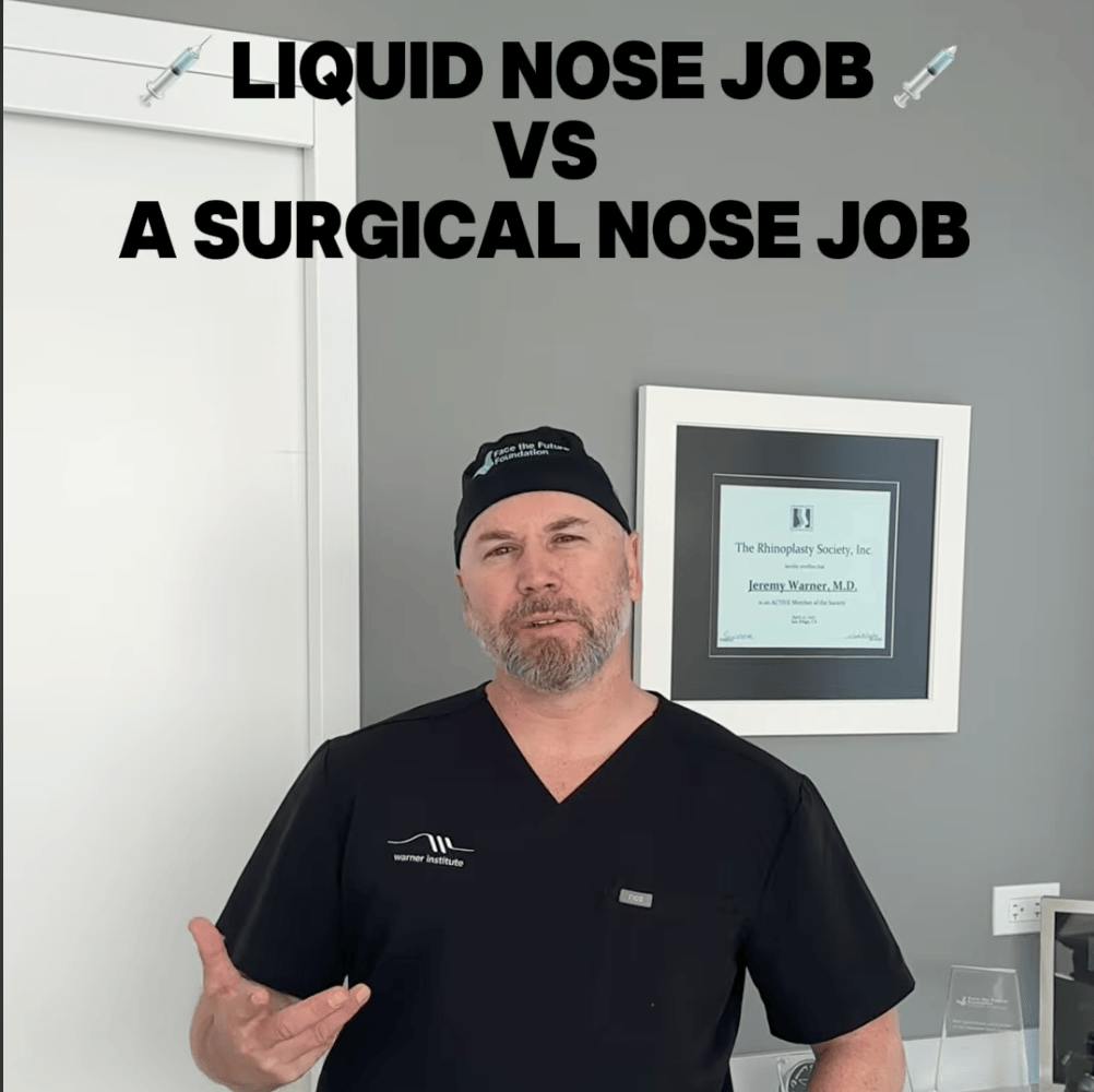 Dr. Jeremy Warner answering rhinoplasty questions