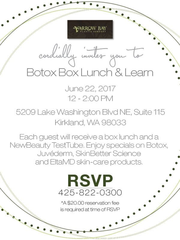 Botox Box Lunch & Learn Promotional Image