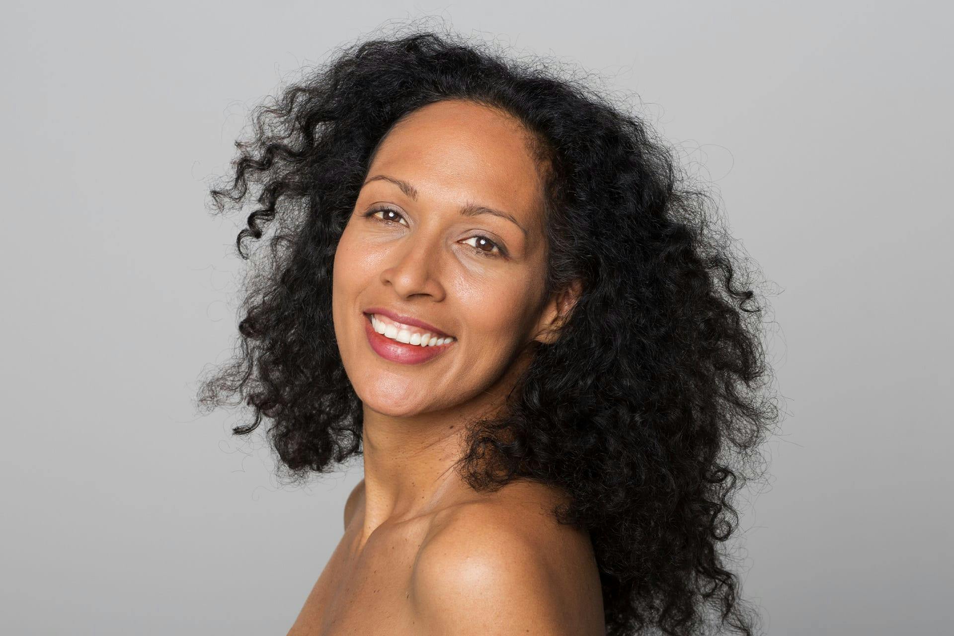 Older woman smiling