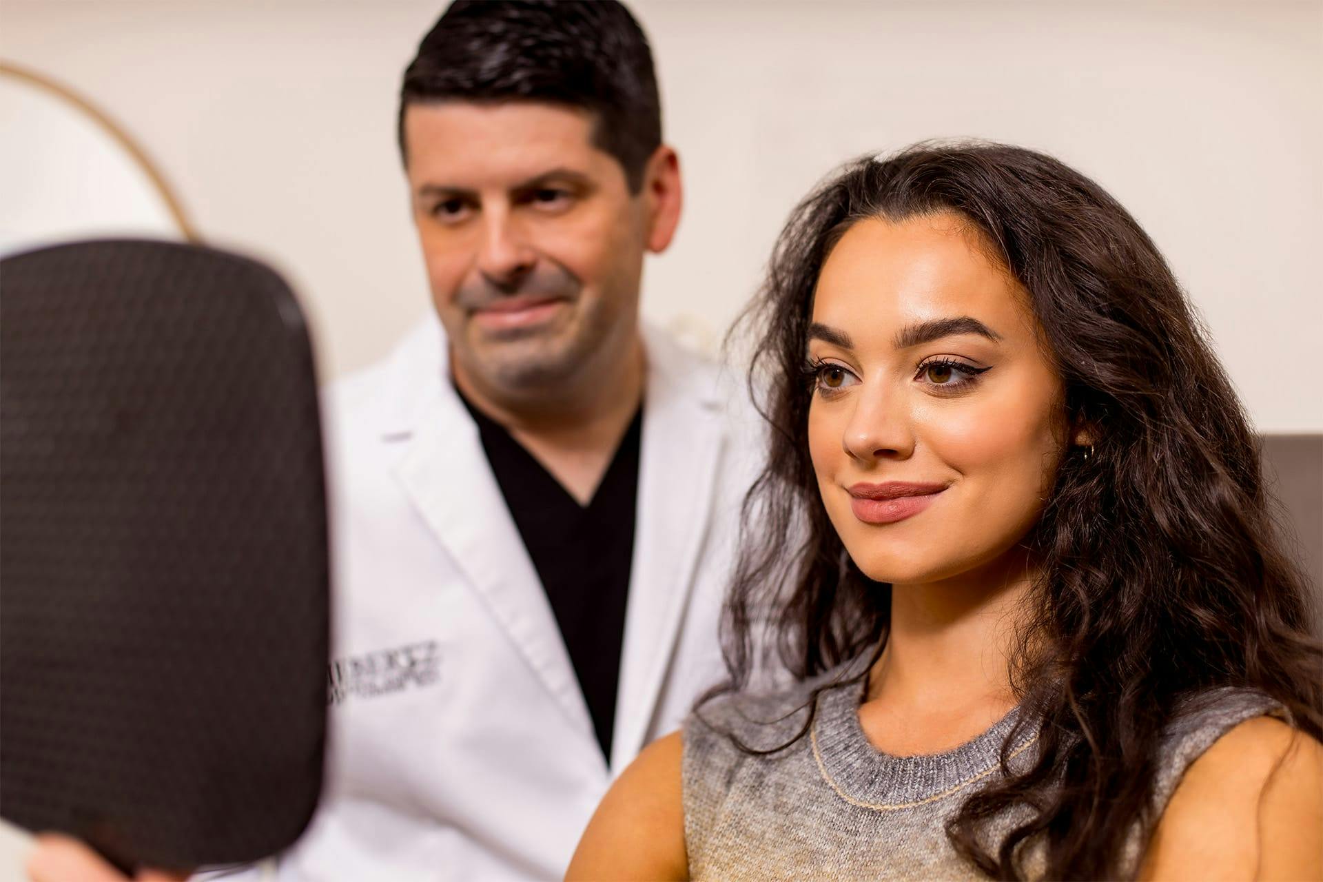 Dr. Daniel Liebertz and patient