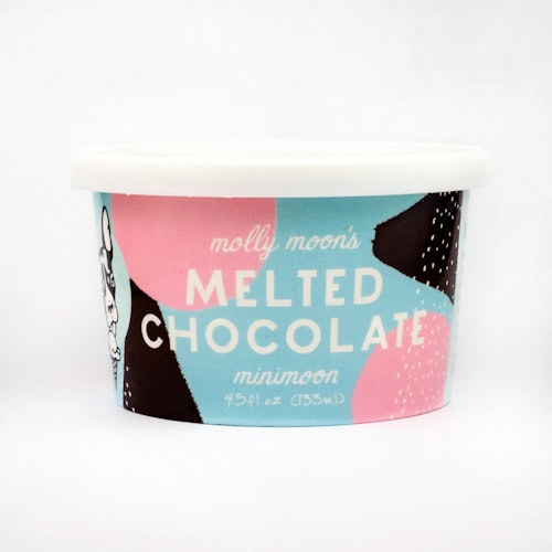 Melted Chocolate Minimoon Ice Cream