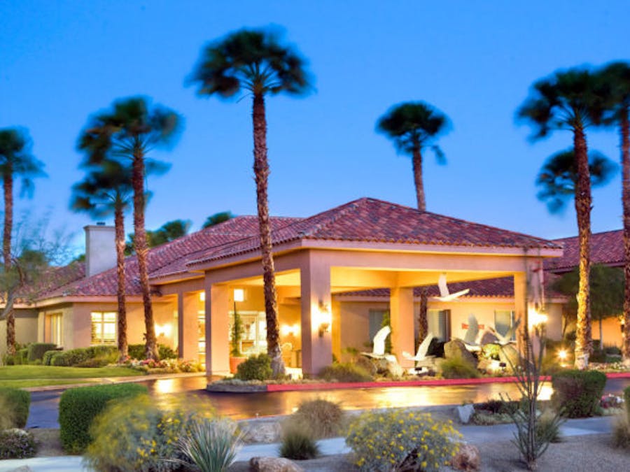 Residence Inn exterior at twilight