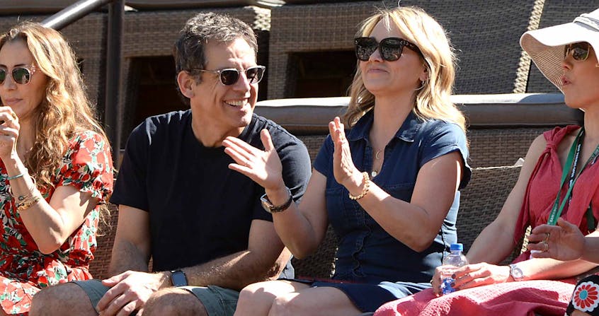 Ben Stiller enjoying a day out in Tennis Paradise.