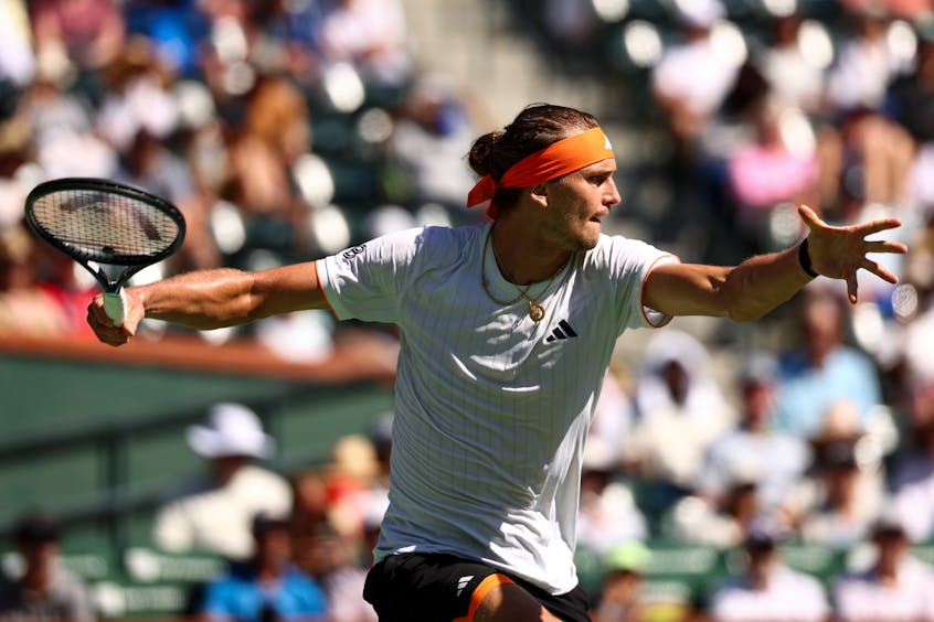 Alexander Zverev had his deepest run In Indian Wells this year, reaching the semi-finals.