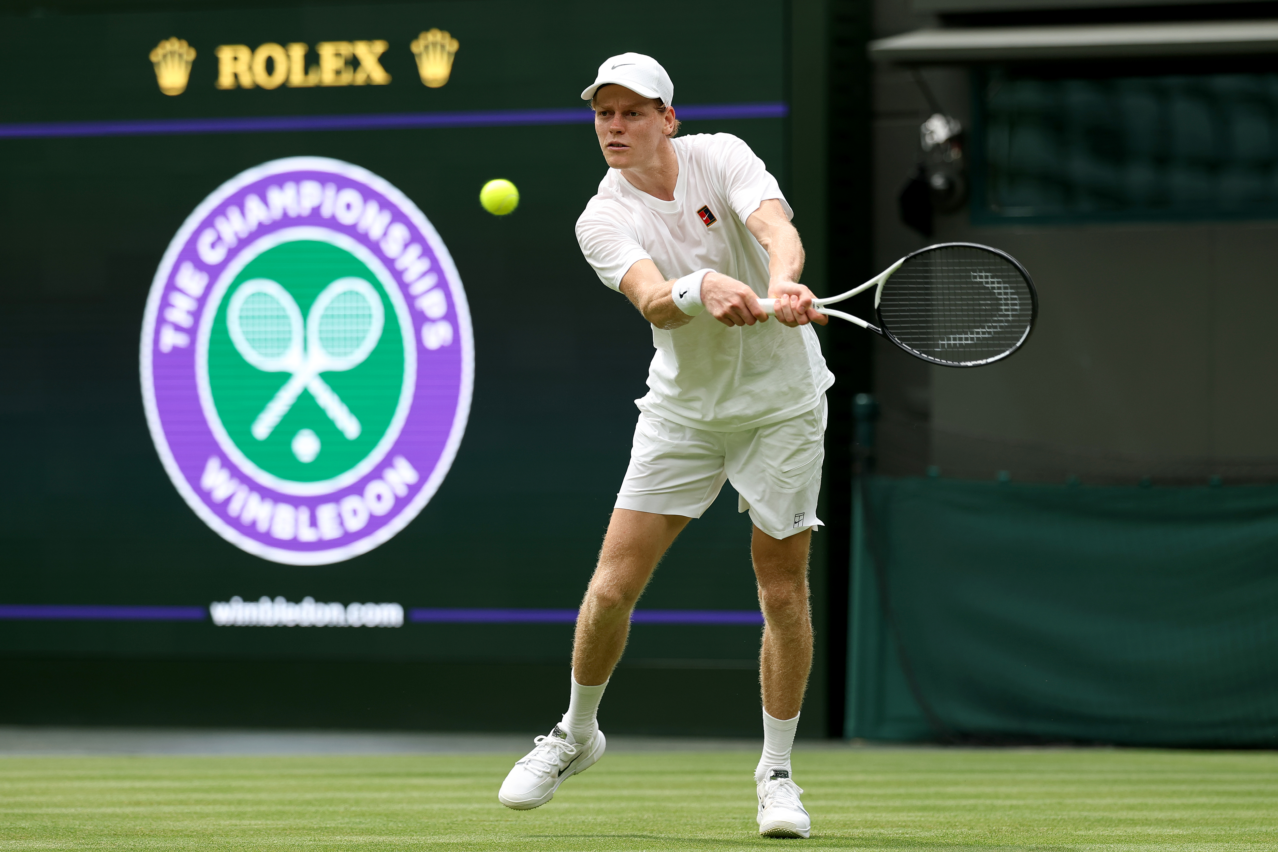 Jannik Sinner is the defending men's singles champion at Wimbledon.
