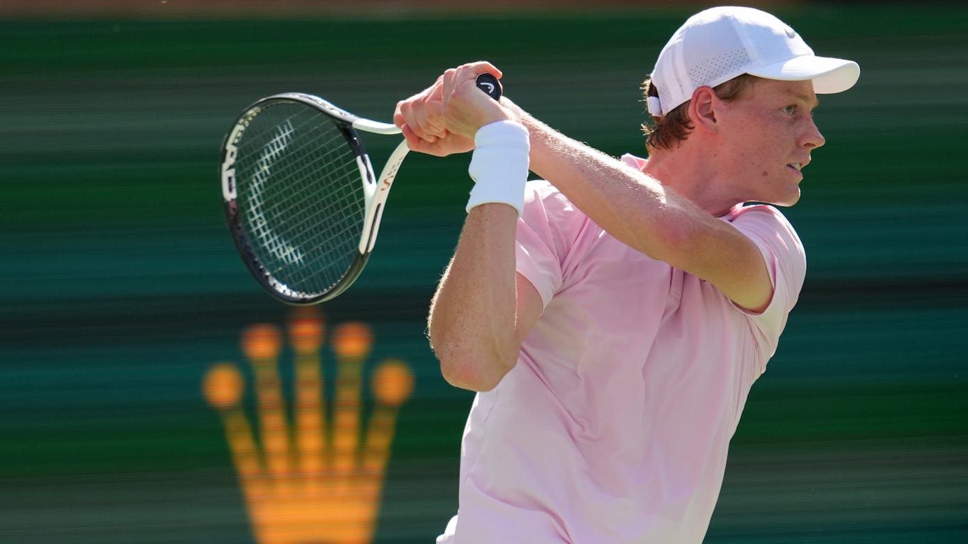 Jannik Sinner's Indian Wells title in March was the first of six he has won through Wimbledon.