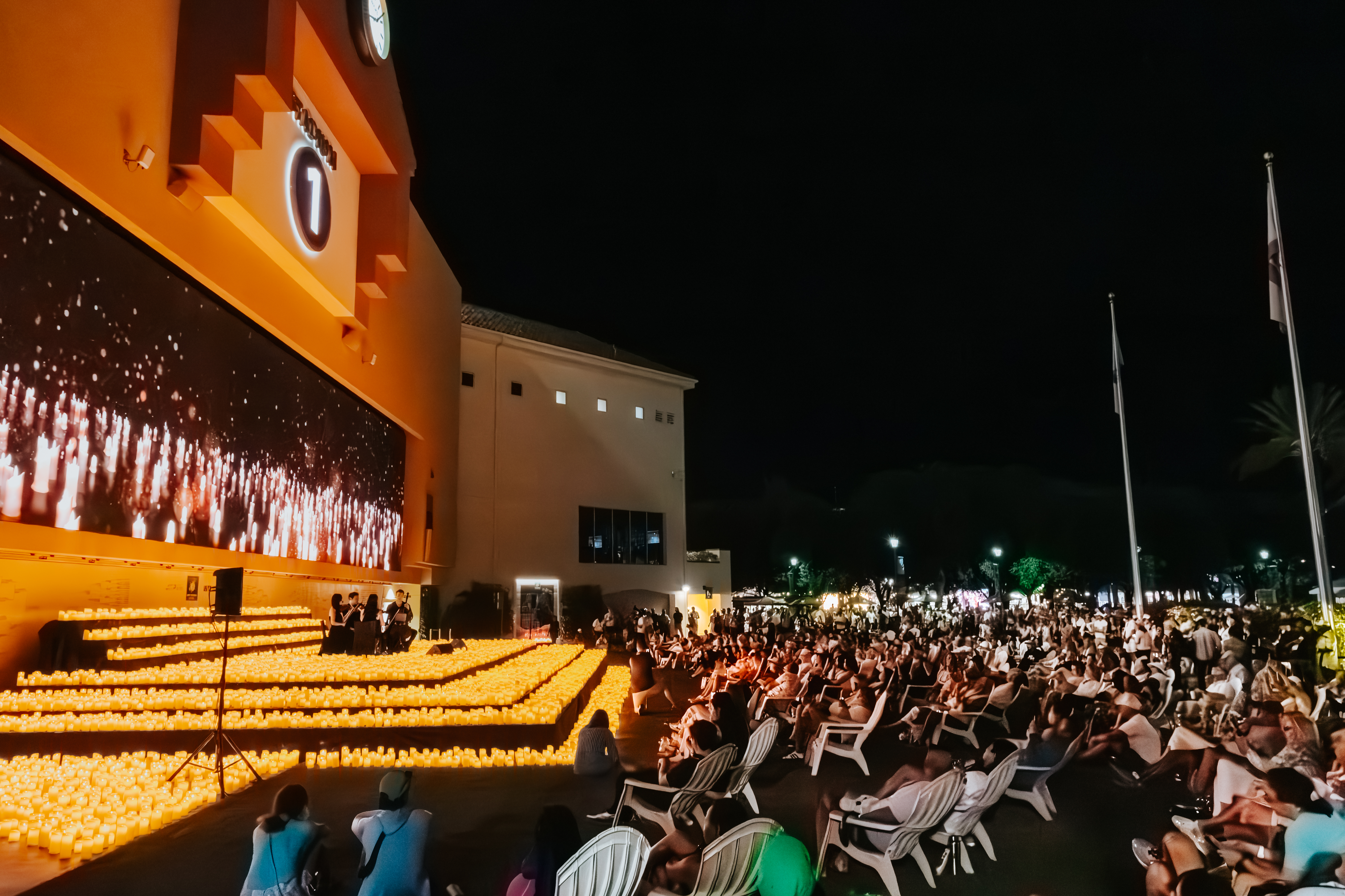 Fans soak in the atmosphere of a first-ever candlelight concert.