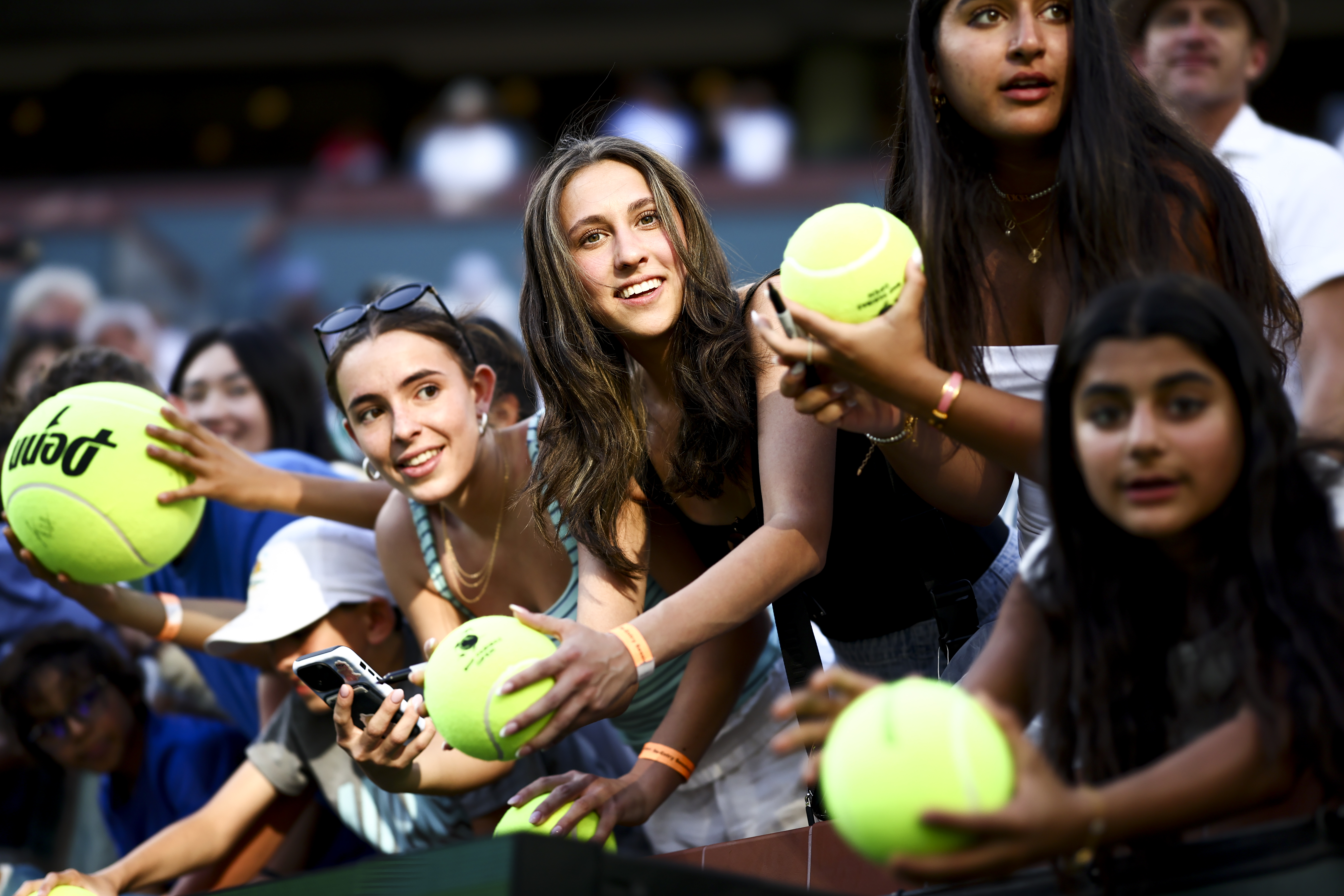 Fans wait patiently for their moment.