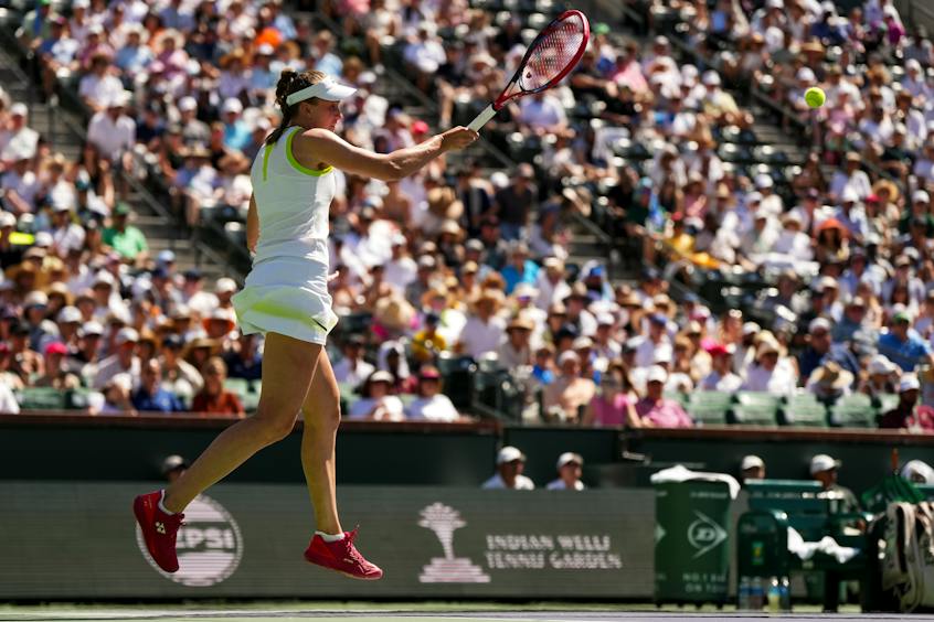 Elena Rybakina held championship point in the third-set tie-break of the 2026 final against Aryna Sabalenka.