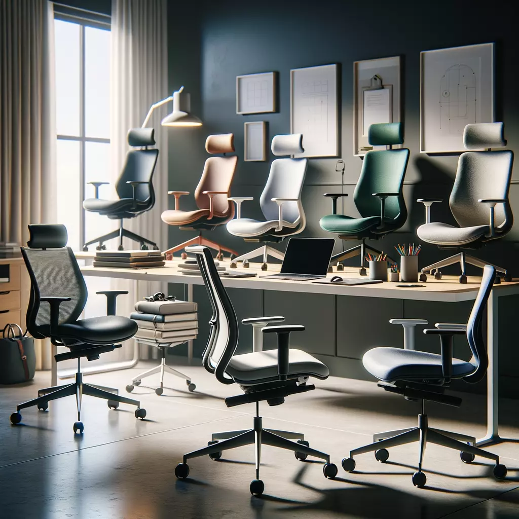 ensemble de chaises ergonomiques
