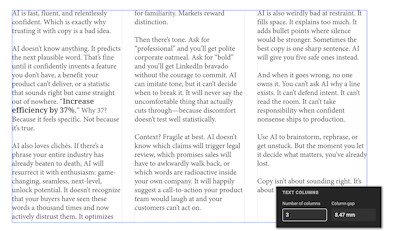 CHILI GraFx Multicolumn Text - frame with 3 columns