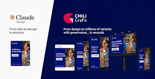 Claude Design vs. CHILI GraFx's ability to produce millions of variants