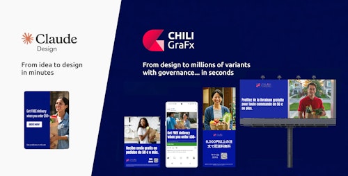 Claude Design vs. CHILI GraFx's ability to produce millions of variants