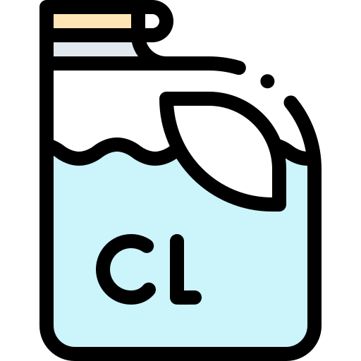 Pool chlorine jug icon