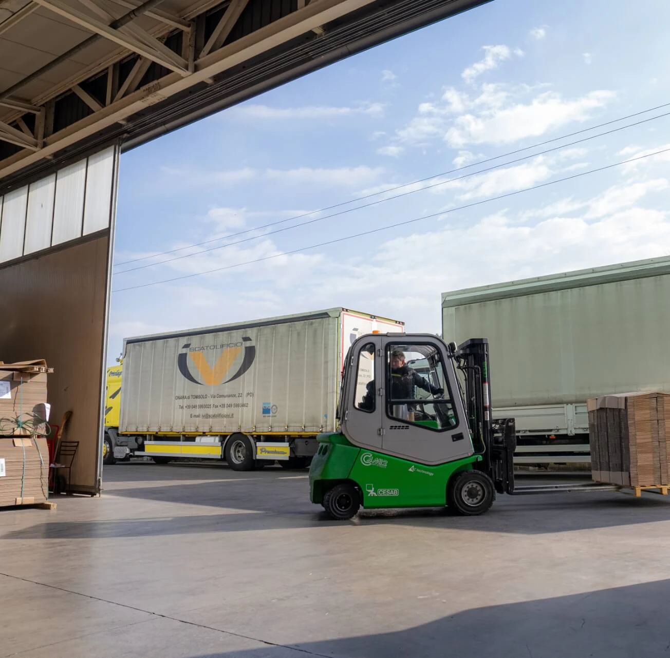 Consegna | Scatolificio I.v.i.