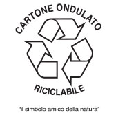 <p>MARCHIO CARTONE ONDULATO RICICLABILE</p>