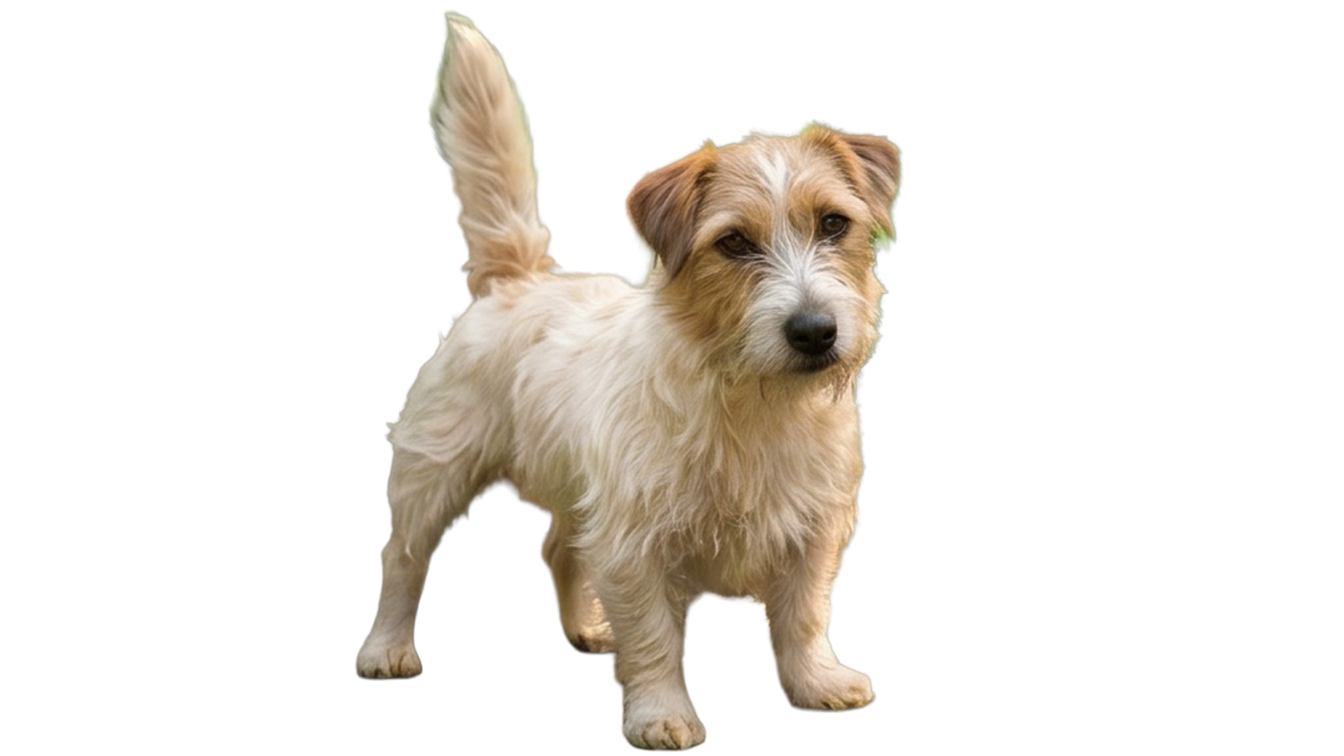 Jack Russell Terrier Fêmea de nome flower branca e castanho