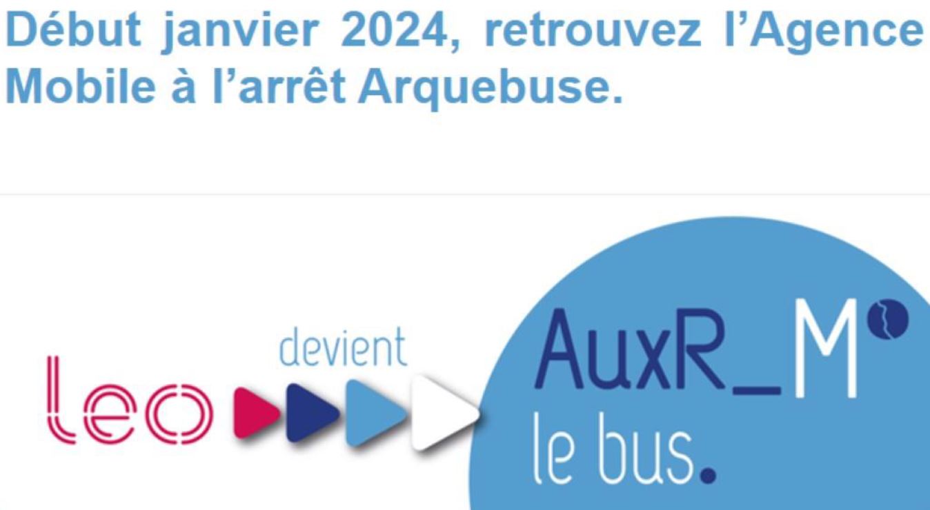 Début janvier 2024, retrouvez l'Agence Mobile à l'arrêt Arquebuse.