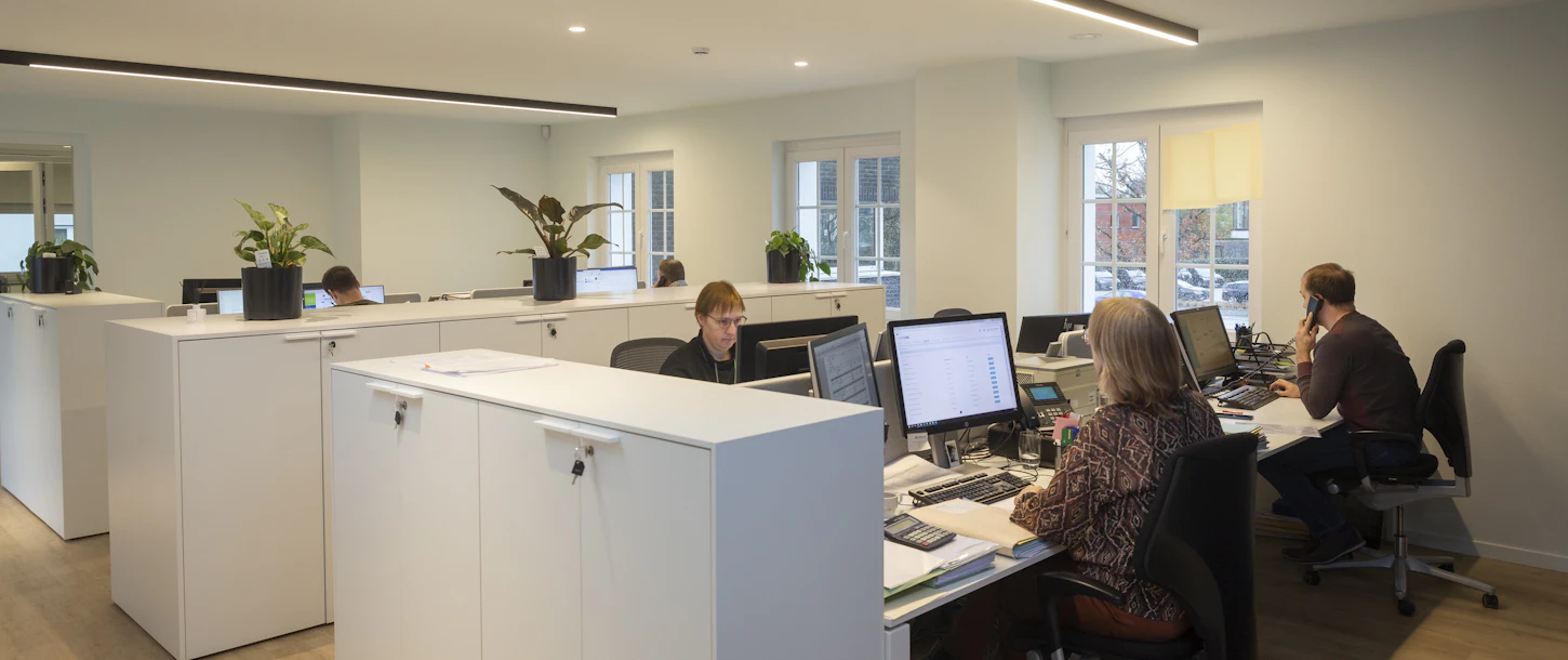 Een sfeerbeeld van het kantoor