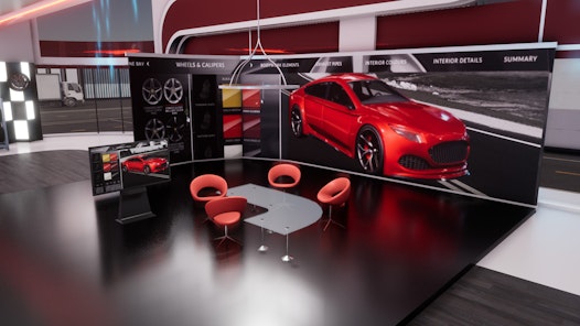 carshowroom gamification experience t line led
