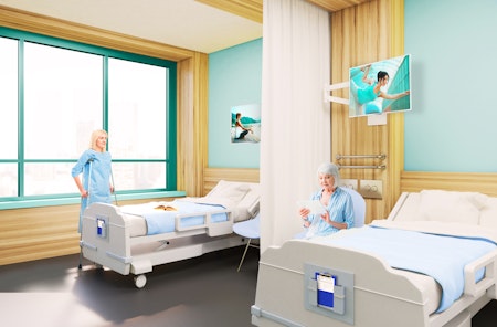 06 bedside tv healthcare hospital room 1