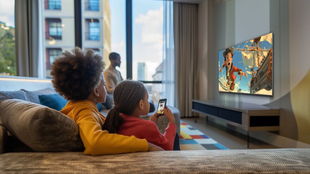 hospitality tv hfl4518 hotel room family cartoon 2