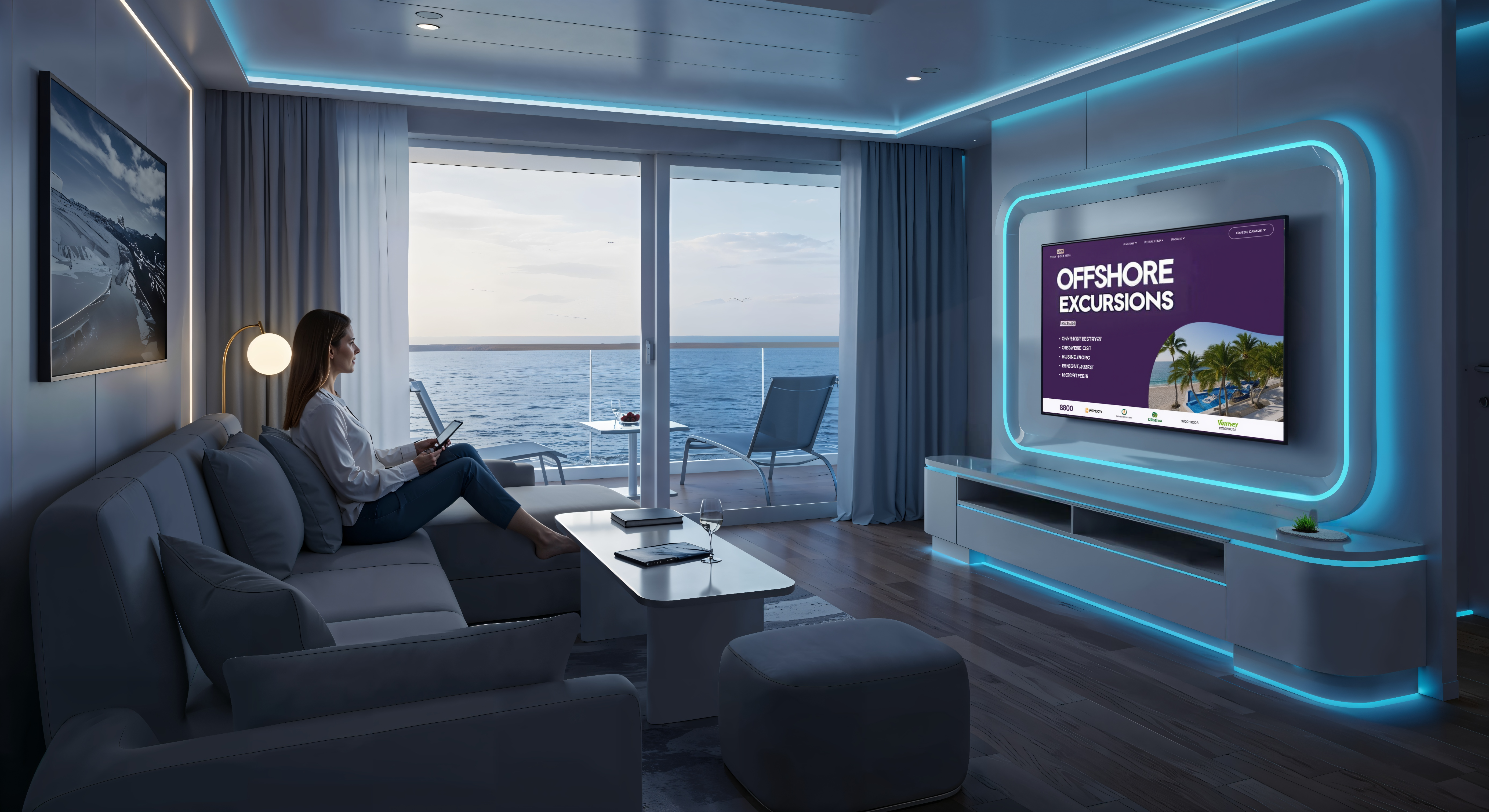 Cabin MediaSuite w Offshore Excursions