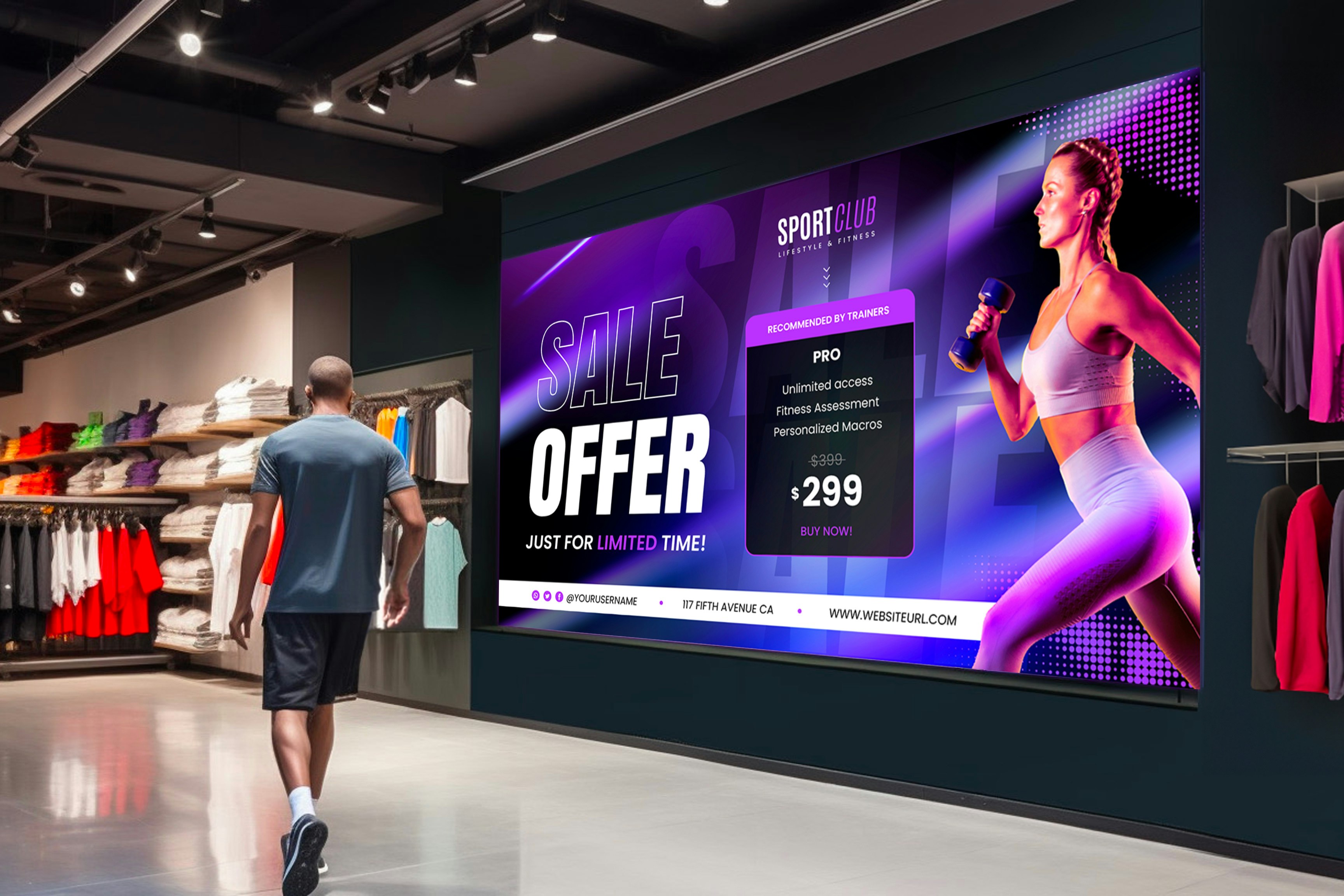 Retail-AI-Image-Sport_Shop_HR1-LED public led 5000 entry retail sport