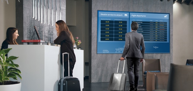 Philips UNITE LED 7000 AIO hotel reception philips unite led 7000 aio hotel reception