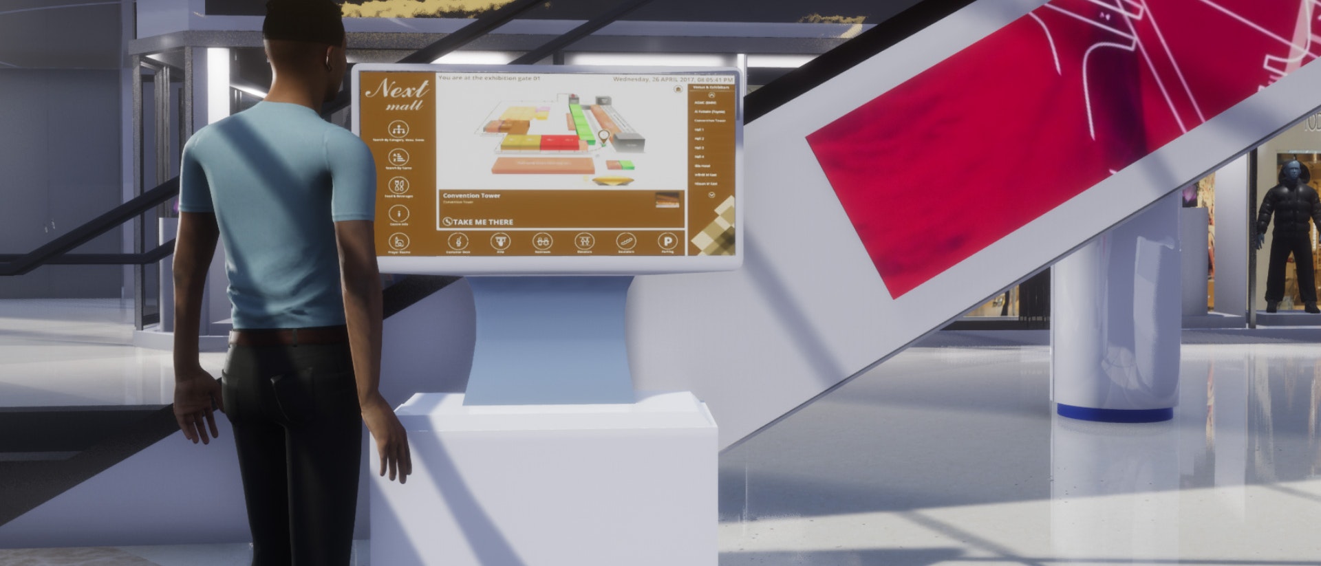 ShopMall_Interact and Wayfinding-T-Line Kiosk Wayfinding image