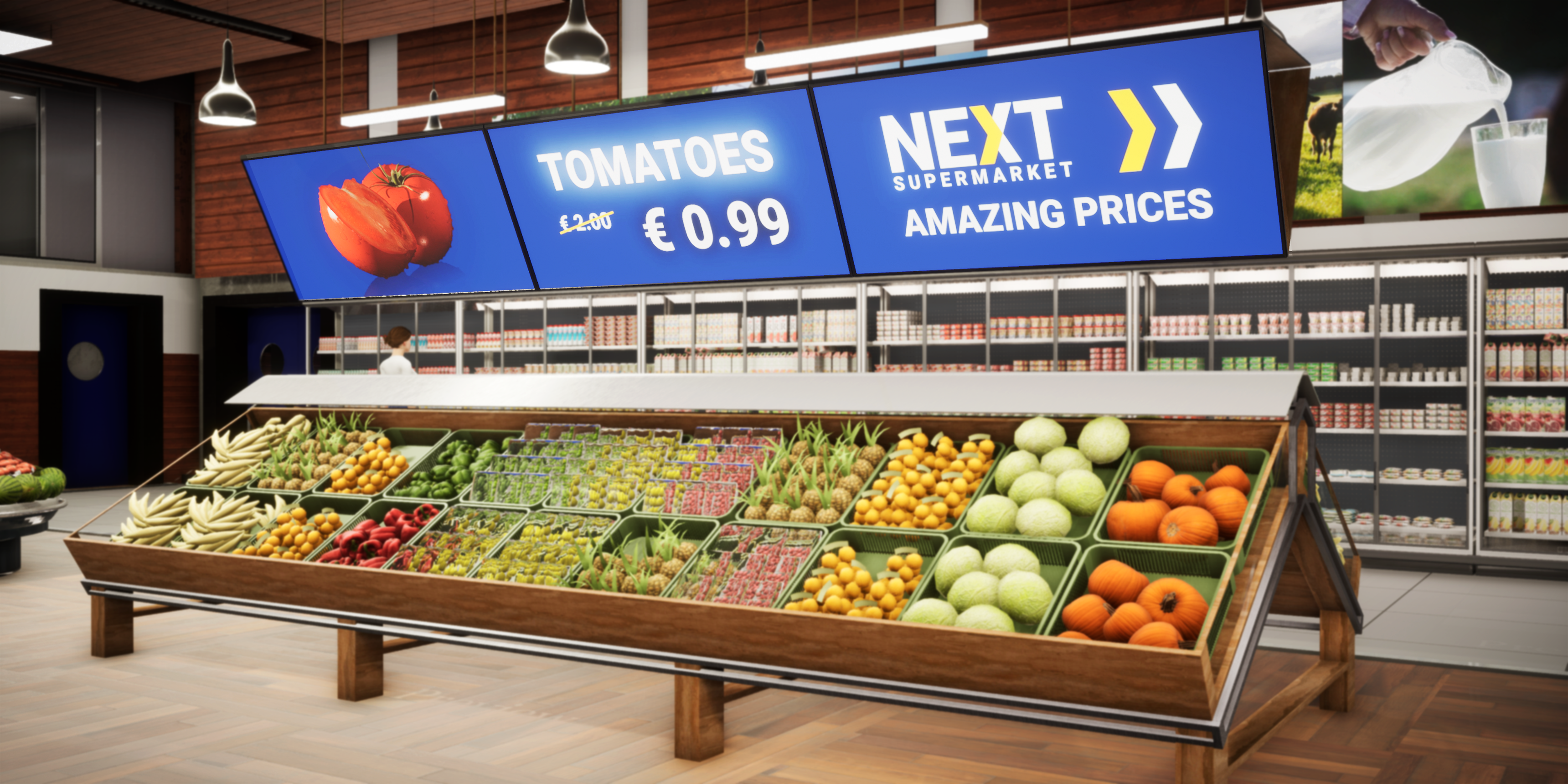 Supermarket_PPDS Intelligent Signage Solution Retail P-Line image