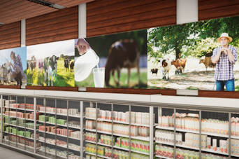 Supermarket_Impressive branding-LED supermarket impressive branding led