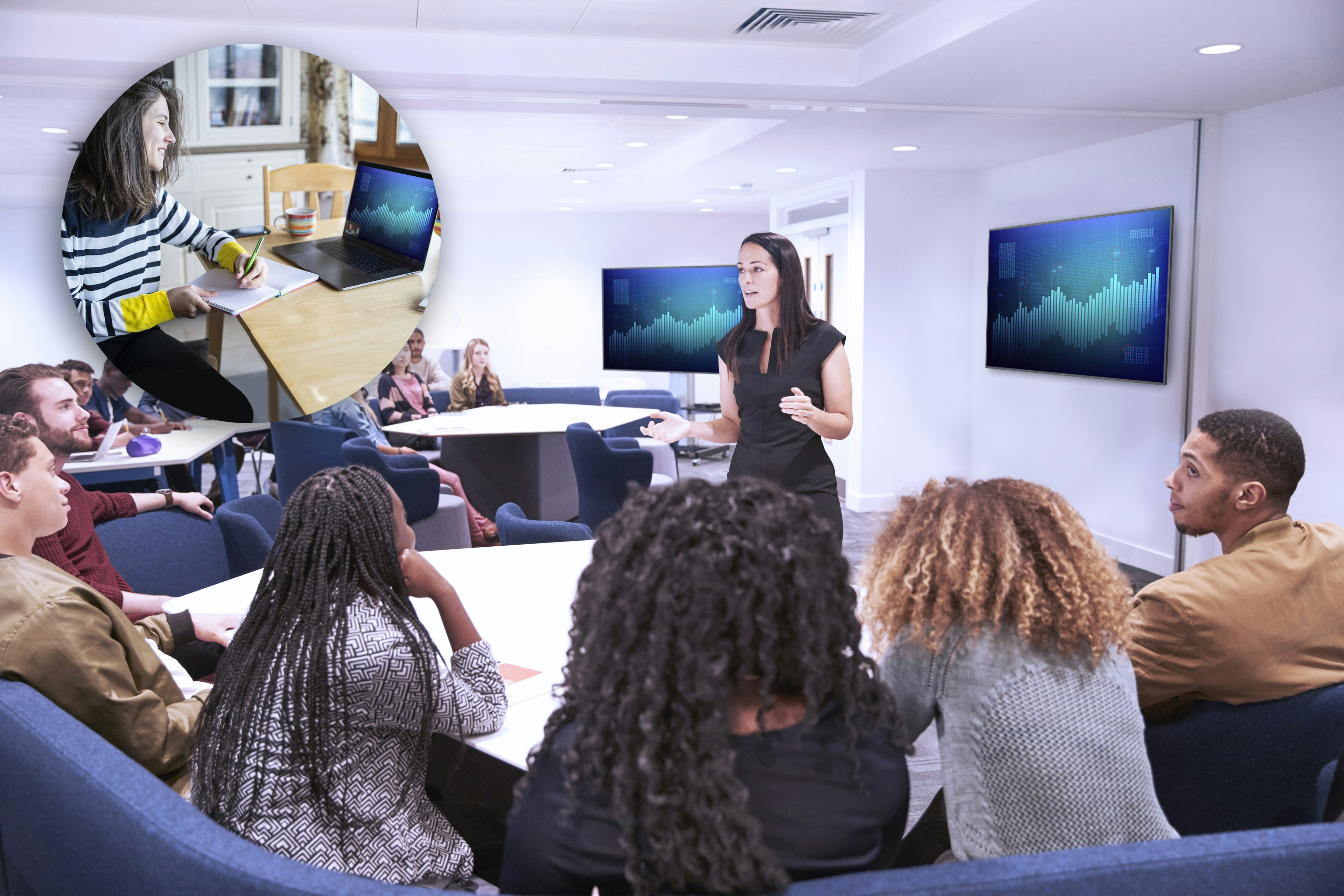 Higher Education Hybrid Learning image